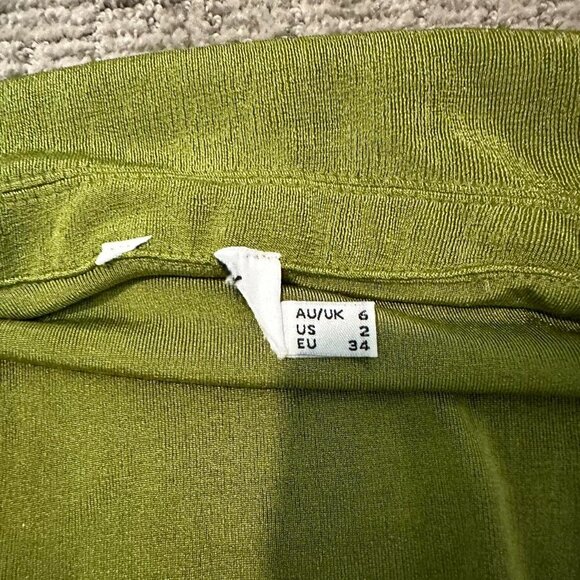 Princess Polly PARTY TIME MINI DRESS GREEN LOW IMPACT - Picture 5 of 8